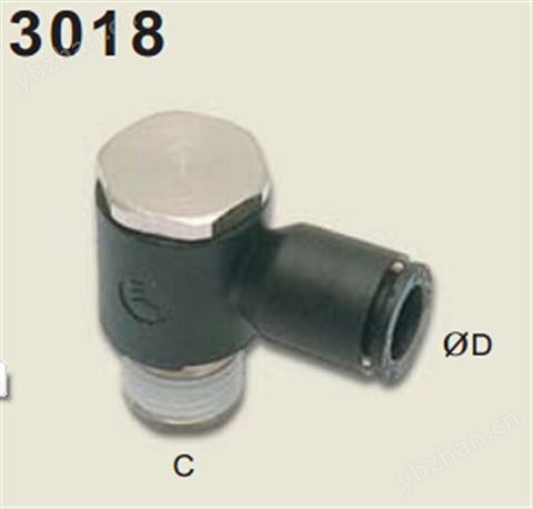 legris樂可利絞接式接頭， BSPT(即PT斜螺紋)3108